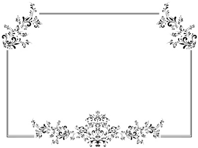 垂直复古花卉框架