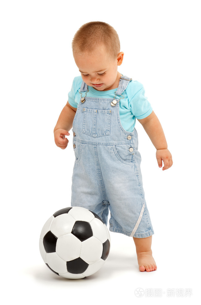 足球球的小男孩