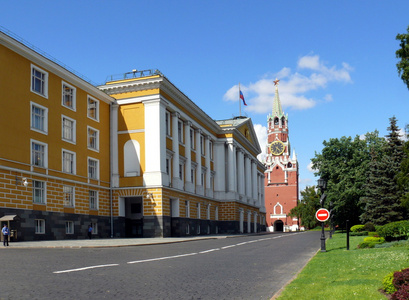 政府当局阻止在莫斯科克里姆林宫