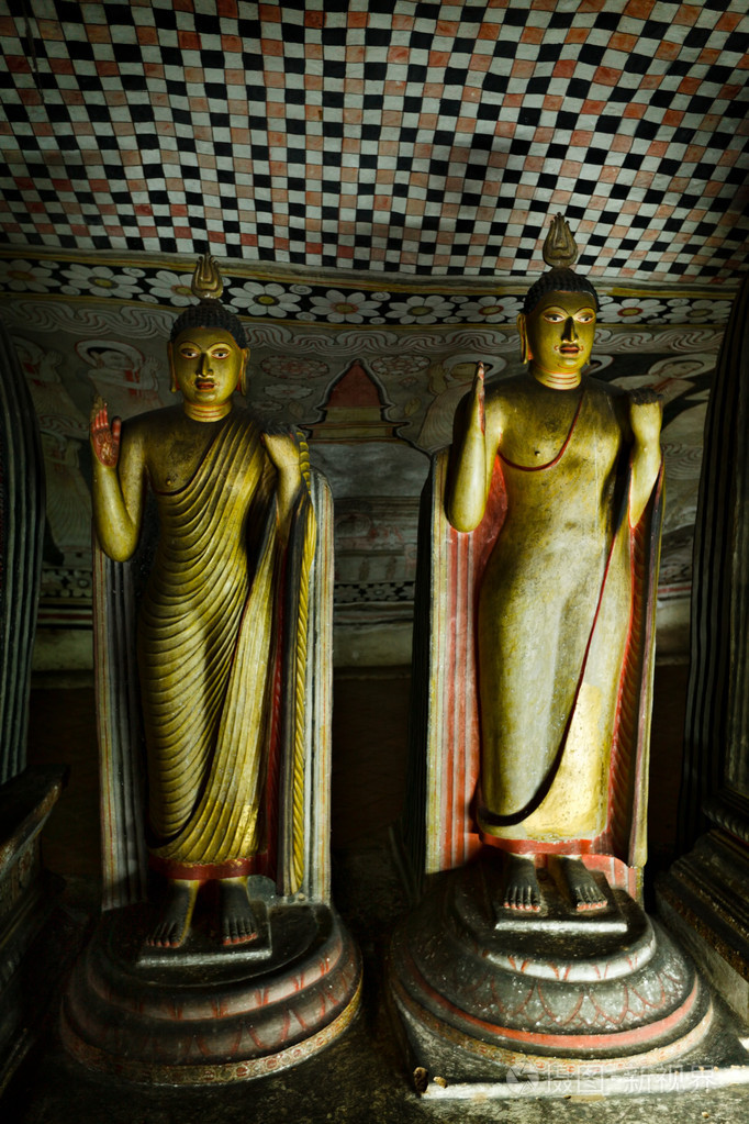 古代佛像的丹布拉岩寺洞斯里兰卡