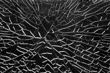 玻璃碎窗裂缝孔