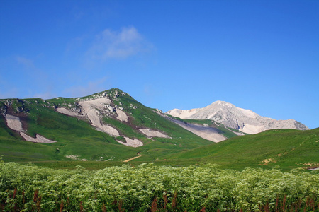 在高加索山脉