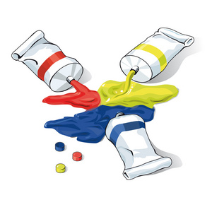 颜料管图片-颜料管素材-颜料管插画-摄图新视界