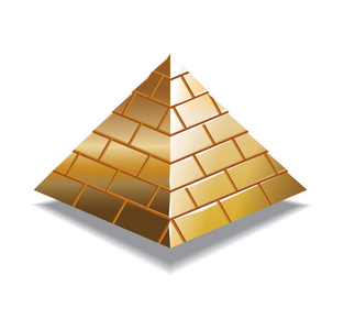黄金金字塔照片