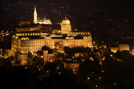 布达城堡，布达佩斯，匈牙利从城堡的视图