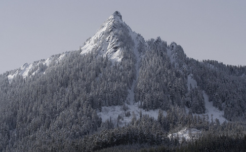 麦克莱伦比尤特雪山 snoqualme 传递华盛顿