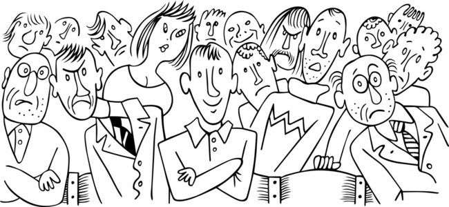 围观人群图片-围观人群素材-围观人群插画-摄图新视界