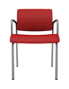 moderna rda stol isolerad p vit bakgrund