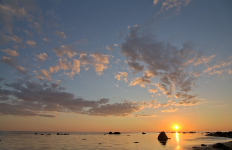 夏橙日落