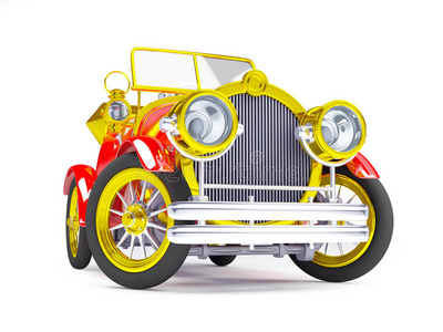 1910红色复古车