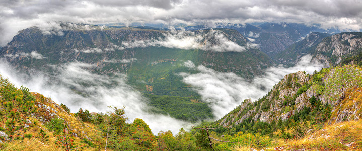 塔拉峡谷，教科文组织世界遗产，黑山的全景