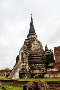 在 wat chaiwattanaram 寺，大城府，泰国宝塔