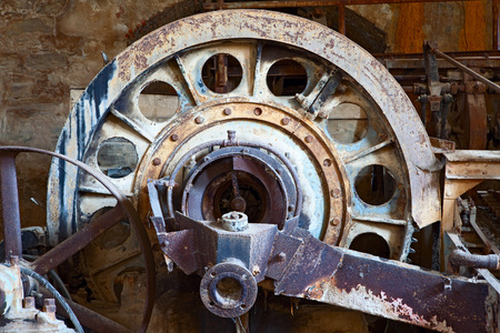 旧生锈复古工业机械