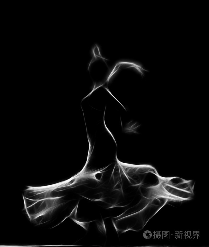 现代舞蹈家的抽象艺术图片