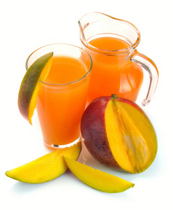 芒果汁和水果