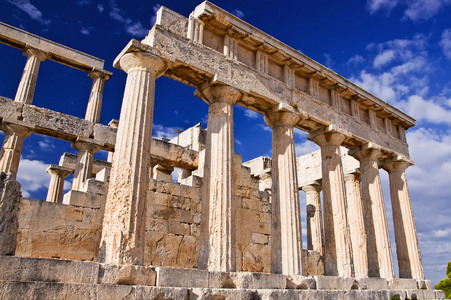  , . ,   The Temple of Aphaea. Aegina, Gree