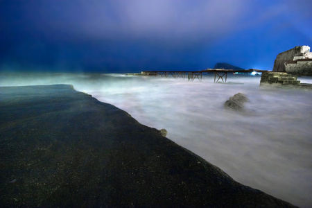 夜景观与海