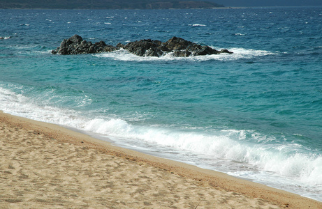 在地中海的浪