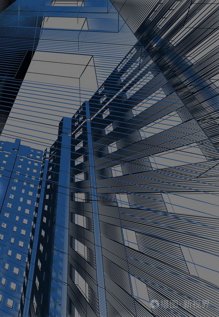 抽象的现代建筑