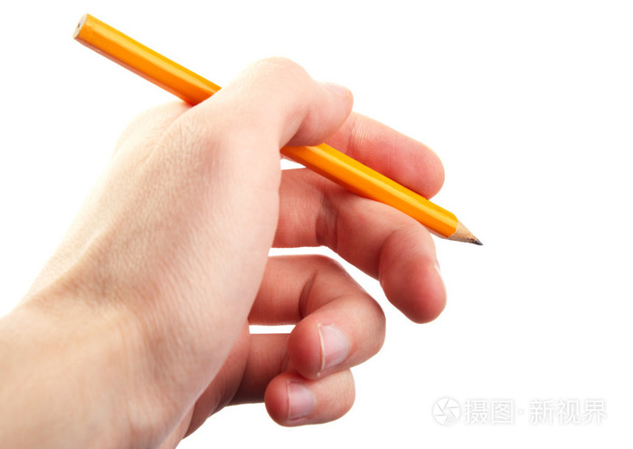 拿铅笔钢笔的手.写作, 隔离