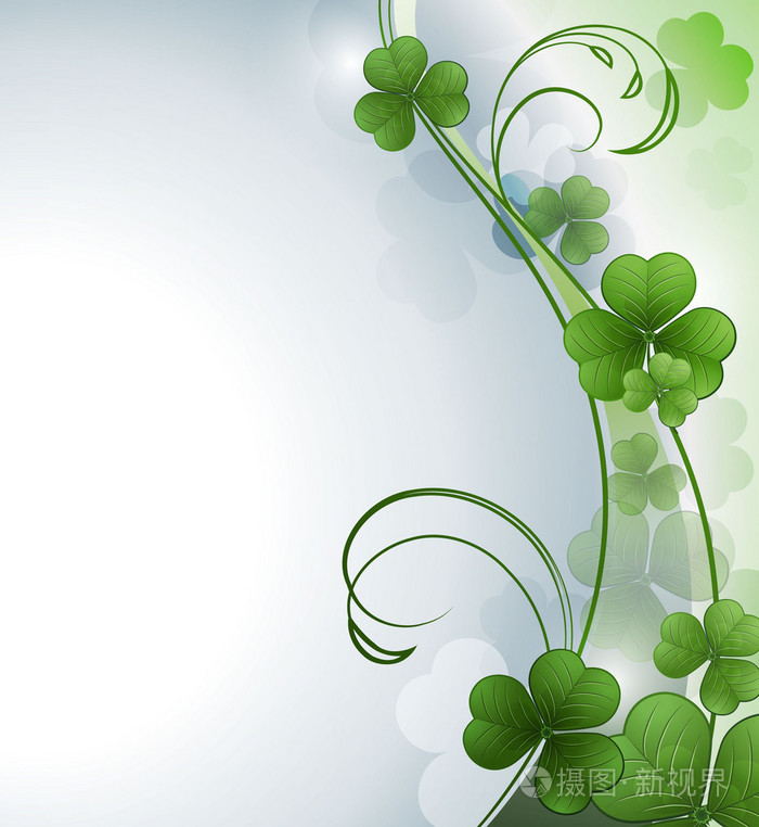矢量背景与三叶草