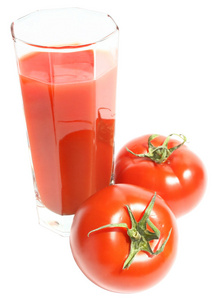 glass 番茄汁顶视图