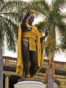 檀香山夏威夷国王卡美哈美哈雕像