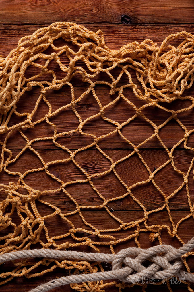 关于旧绳子和渔网复古框架