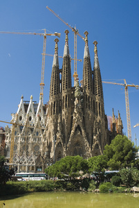 The Sagrada Familia,the basilica of Gaud
