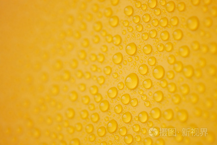 黄色抽象水滴