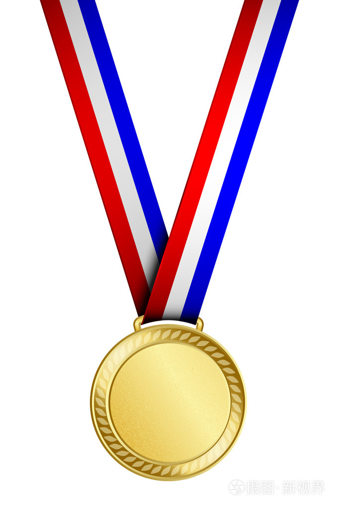 矢量插画的金牌