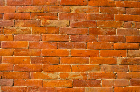 橙色的砖墙尼泊尔