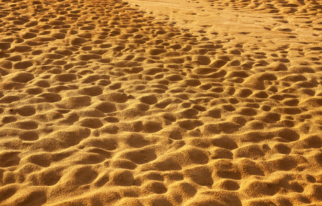 在沙漠里的沙子