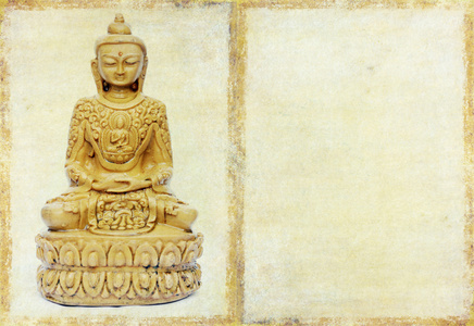 与佛陀的可爱的背景图像。有用的设计元素
