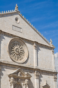 圣 eustachio 大教堂。阿阿尔弗蒂。普利亚大区。意大利