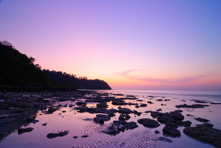 韩国岛日出 甲米 泰国的海景