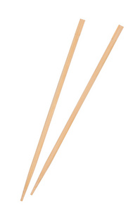 孤立在白色背景上的筷子