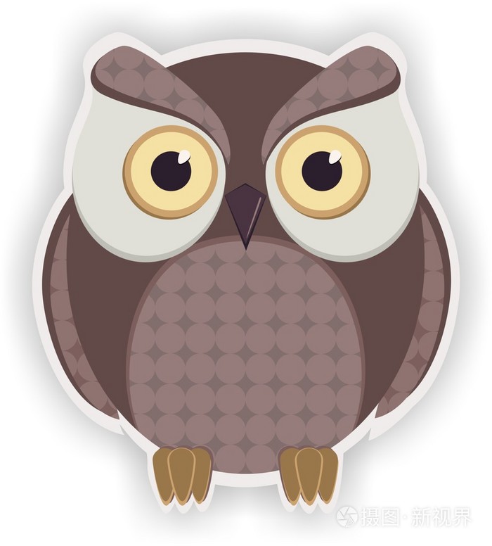 卡通猫头鹰