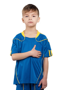 乌克兰国家足球队统一的男孩