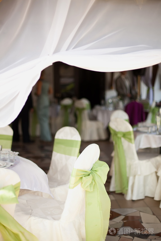 华丽的婚礼桌椅用餐outd精细的设置