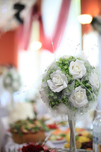 一场婚礼的花装饰