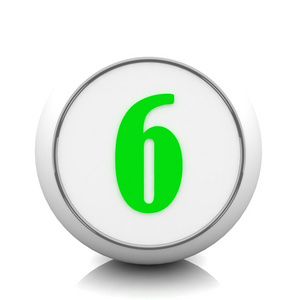 6 号 3d 绿色按钮