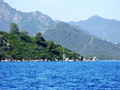 在土耳其的爱琴海风景图片