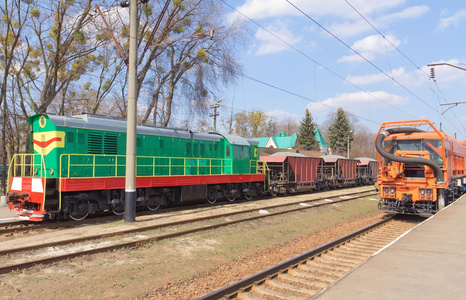 多彩多姿的柴油火车和铁路重型机 tr