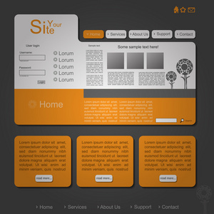 橙色网页设计