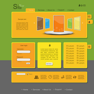 色彩丰富的网页设计