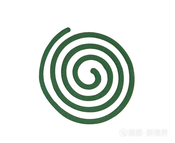 全帧蚊香和孤立的死蚊子