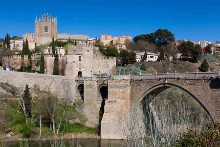 圣马丁 托莱多 卡斯蒂利亚拉曼查，西班牙的桥梁
