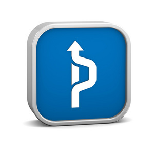 交通改道改道标志照片