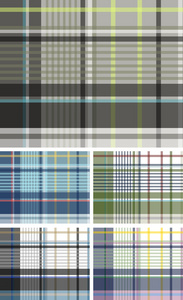 面料格子检查图案